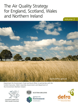 Air Quality Strategy 2007 Vol 2 - Department for Environment, Food