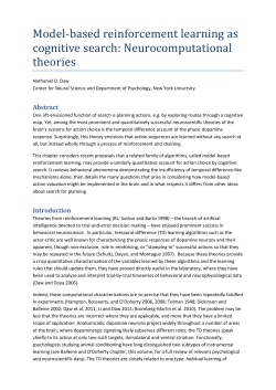 Model-based reinforcement learning as cognitive search