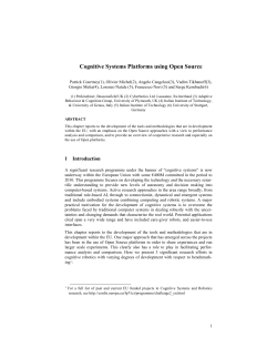 Cognitive Systems Platforms using Open Source