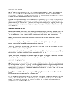 Scenario #1 &ndash; Flag Guarding Play: 2nd down from the Team B 22