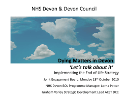 Implementing the EOL Strategy in Devon