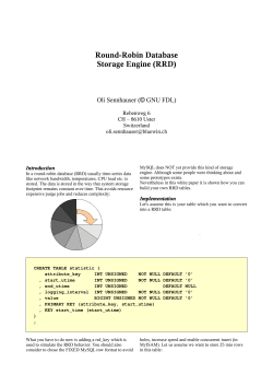 Round-Robin Database Storage Engine (RRD)