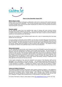 August 2016 - Children 1st