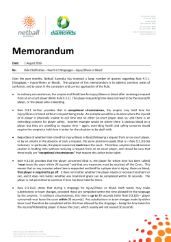 Memorandum