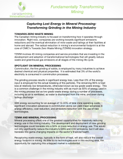Energy-Processing Capturing Lost Energy in Mineral Processing
