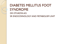 DIABETIC FOOT SYNDROME