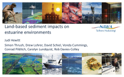Land-based sediment impacts on estuarine environments