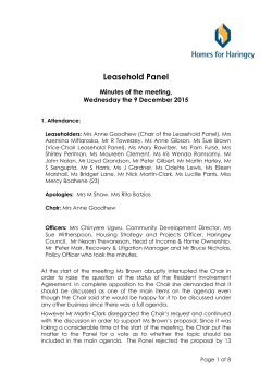 LHP Minutes 9 December 2015
