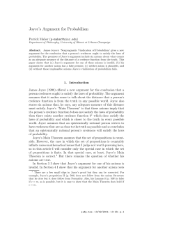 Joyce`s Argument for Probabilism