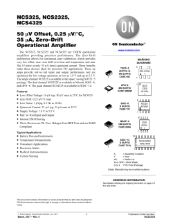 NCS325 - 50 uV Offset, 0.25 uV/C, 35 uA, Zero