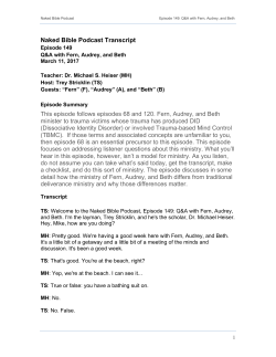 Naked Bible Podcast Transcript This episode follows episodes 68