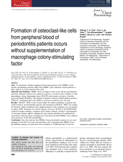 Formation of osteoclast-like cells from peripheral blood of