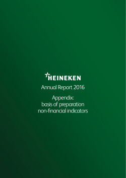 Annual Report 2016 Appendix: basis of preparation non