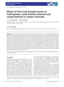 Effects of flood and drought events on multispecies, multimethod