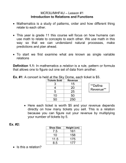 MCR3U/MHF4U &ndash; Lesson #1