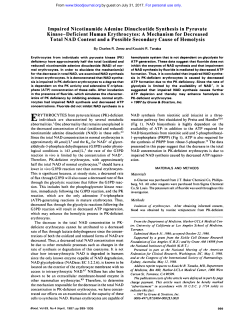 Impaired Nicotinamide Adenine Dinucleotide Synthesis in Pyruvate