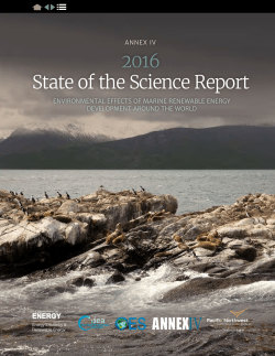 Annex IV 2016 State of the Science Report: Environmental Effects of