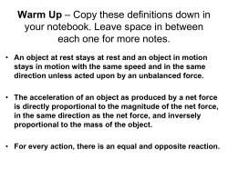 Newton`s Laws and Force with Gravity Notes PPT