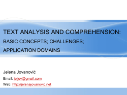 TEXT ANALYSIS AND COMPREHENSION: