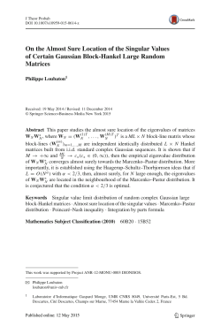 On the Almost Sure Location of the Singular Values of Certain