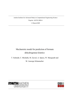 Mechanistic model for prediction of formate dehydrogenase kinetics