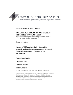 Impact of different mortality forecasting methods and explicit