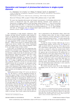 Generation and transport of photoexcited electrons in