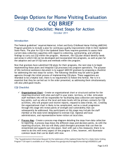 cqi brief