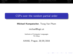 CSPs over the random partial order