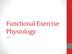 Functional Exercise Physiology