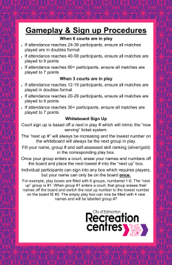 Pickleball Game Play and Sign Up Procedures (Terwillegar)