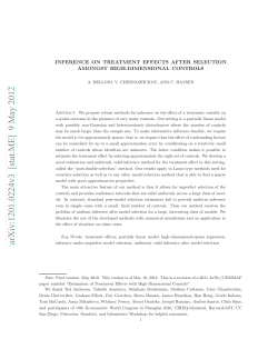 Inference on Treatment Effects After Selection Amongst High