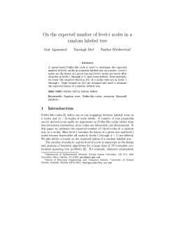 On the expected number of level-@ nodes in a random