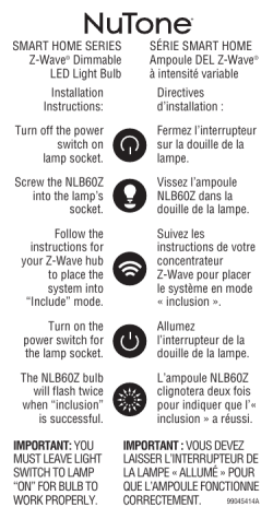 SMART HOME SERIES Z-Wave&reg; Dimmable LED Light