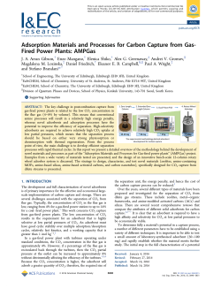 Adsorption Materials and Processes for Carbon