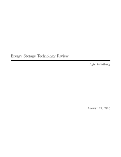 Energy Storage Technology Review