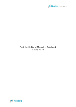 First North Nordic &ndash; Rulebook