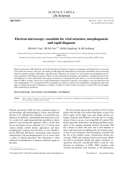 Electron microscopy: essentials for viral structure, morphogenesis