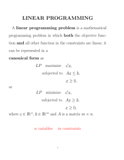 linear programming - e