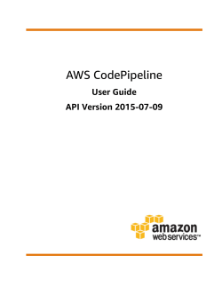 AWS CodePipeline - User Guide - AWS Documentation