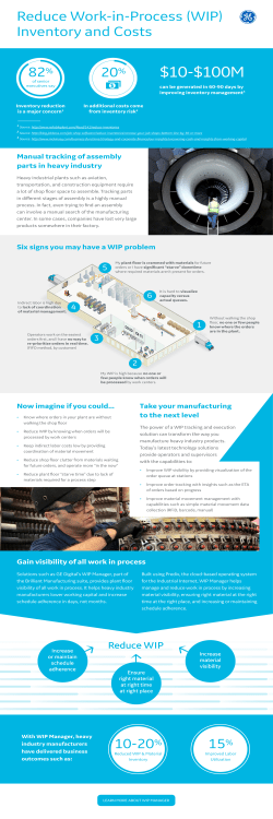 Reduce Work-in-Process (WIP) Inventory and Costs