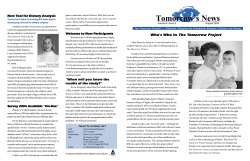 2004 Newsletter &ndash; Issue Two - Alberta`s Tomorrow Project