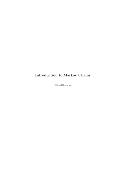 Introduction to Markov Chains