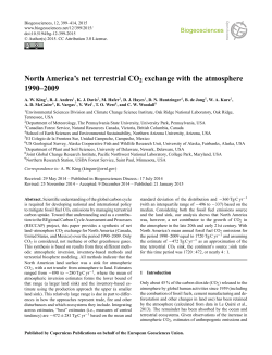 North America`s net terrestrial CO2 exchange with the atmosphere