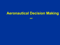 The Mental Aspects of Flying - VFR