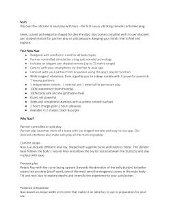 NUO Discover the ultimate in anal play with Nuo