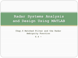 Radar Systems Analysis and Design Using MATLAB