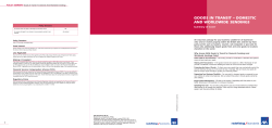 Goods In TransIT &ndash; doMEsTIC and WorLdWIdE