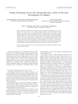 Dyadic Drumming Across the Lifespan Reveals a Zone of Proximal