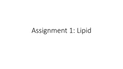 Assignment 1: Lipid